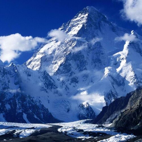 Karakoram mountains on the K2 trekking route